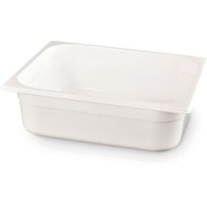 HENDI Contenedor de alimentos blanco GN 1/2 - Apilable, apto para microondas HENDI Contenedor de alimentos blanco GN 1/2 - Apilable, apto para microondas
