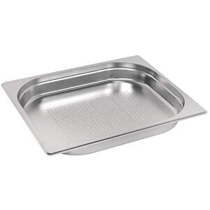 VOGUE E698 acero inoxidable perforado 1/2 Gastronorm Pan, 40 mm VOGUE E698 acero inoxidable perforado 1/2 Gastronorm Pan, 40 mm