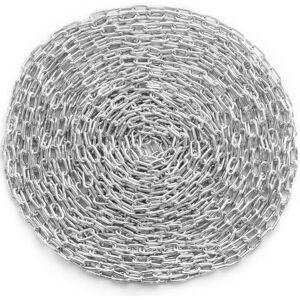 VEVOR Cadena de Eslabones de Acero al Carbono Galvanizado Capacidad de Carga de 698 kg Dos Conectores Rápidos Cadena para Remolcar, Colgar, Acampar, Atar Mascotas, Color Plata VEVOR Cadena de Eslabones de Acero al Carbono Galvanizado Capacidad de Carga de 698 kg Dos Conectores Rápidos Cadena para Remolcar, Colgar, Acampar, Atar Mascotas, Color Plata