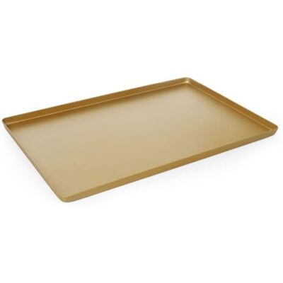 HENDI Bandeja de presentación para repostería, 600x400x(H) 20mm, Aluminio Ligero, Dorado HENDI Bandeja de presentación para repostería, 600x400x(H) 20mm, Aluminio Ligero, Dorado