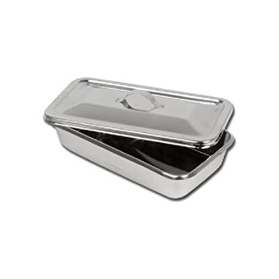 GIMA S.P.A instrumento de acero inoxidable bandeja con tapa, 223 mm x 126 mm x 45 mm GIMA S.P.A instrumento de acero inoxidable bandeja con tapa, 223 mm x 126 mm x 45 mm