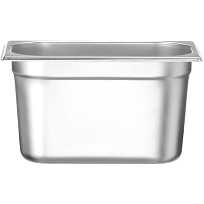HENDI Recipiente Gastronorm GN 1/4, Budget Line, resistencia térmica -40 °C a 250 °C, apto para horno y baño maría, 4L, 265x162x(H) 150mm, acero inoxidable HENDI Recipiente Gastronorm GN 1/4, Budget Line, resistencia térmica -40 °C a 250 °C, apto para horno y baño maría, 4L, 265x162x(H) 150mm, acero inoxidable