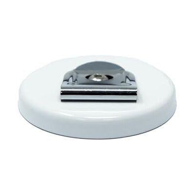 first4magnets Imán blanco de 68 mm de diámetro x 10 mm de alto con clip para cinturón, 11,7 kg de fuerza (paquete de 2) first4magnets Imán blanco de 68 mm de diámetro x 10 mm de alto con clip para cinturón, 11,7 kg de fuerza (paquete de 2)