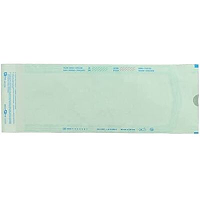 GIMA Eline-Bolsas Autoadhesivas para Esterilización por Vapor o ETO, en Papel y Film Médico, Tira Adhesiva Doble Cara y pliegue de cierre, Dimensiones Externas/Internas mm: 90x165/68x150, 2400 uds (12x200) GIMA Eline-Bolsas Autoadhesivas para Esterilización por Vapor o ETO, en Papel y Film Médico, Tira Adhesiva Doble Cara y pliegue de cierre, Dimensiones Externas/Internas mm: 90x165/68x150, 2400 uds (12x200)