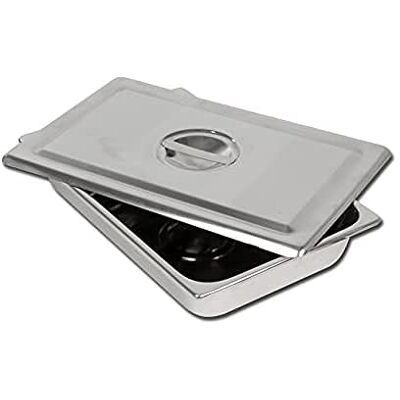 GIMA Modelo V0499 - Bandeja de instrumentos - Acero inoxidable, Bordes redondeados, Autoclavable GIMA Modelo V0499 - Bandeja de instrumentos - Acero inoxidable, Bordes redondeados, Autoclavable