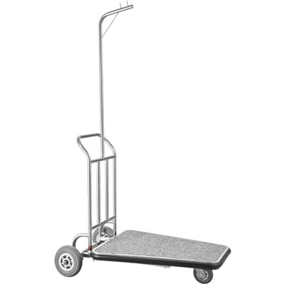 VEVOR Carro de Equipaje, Carga de 272 kg, Carro de Botones de 3 Ruedas de Acero Inoxidable con Plataforma Alfombrada Gris y Ruedas de Goma, Ideal para Centros de Convenciones, Hoteles, Plateado VEVOR Carro de Equipaje, Carga de 272 kg, Carro de Botones de 3 Ruedas de Acero Inoxidable con Plataforma Alfombrada Gris y Ruedas de Goma, Ideal para Centros de Convenciones, Hoteles, Plateado