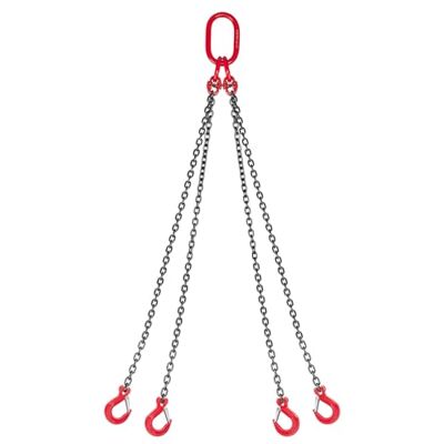VEVOR Polipasto de Cadena, Eslinga de Cadena de 4 Ganchos de 6,3 mm x 1,5 m, Aleación de Acero G80 de Alta Resistencia, Capacidad de 2993 kg, para Asegurar y Remolcar Cargas, 1780 x 295 x 50 mm VEVOR Polipasto de Cadena, Eslinga de Cadena de 4 Ganchos de 6,3 mm x 1,5 m, Aleación de Acero G80 de Alta Resistencia, Capacidad de 2993 kg, para Asegurar y Remolcar Cargas, 1780 x 295 x 50 mm