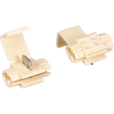 3M Scotchlok Grifo eléctrico resistente a la humedad IDC (conector de desplazamiento de aislamiento) 564-BULK, doble paso, blanco, 18-14 AWG, paquete de 500 3M Scotchlok Grifo eléctrico resistente a la humedad IDC (conector de desplazamiento de aislamiento) 564-BULK, doble paso, blanco, 18-14 AWG, paquete de 500