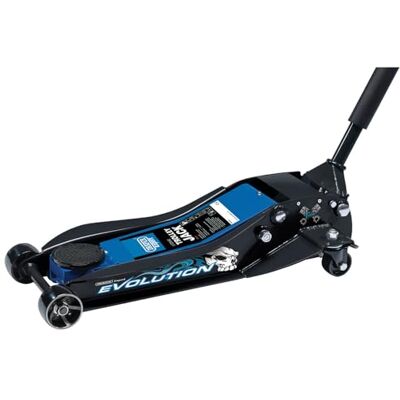 Draper Evolution Gato hidráulico con Ruedas, 3 toneladas, Azul y Negro, Talla única Draper Evolution Gato hidráulico con Ruedas, 3 toneladas, Azul y Negro, Talla única