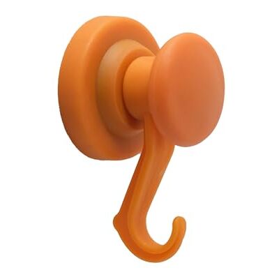 first4magnets Magnet Expert 43mm Diámetro De Goma Recubierto De Imán De Neodimio Con Gancho Giratorio-naranja (paquete De 10) first4magnets Magnet Expert 43mm Diámetro De Goma Recubierto De Imán De Neodimio Con Gancho Giratorio-naranja (paquete De 10)