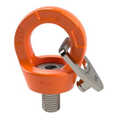 Dolezych Tornillo anular profesional con ojo DLR, capacidad de carga 4500 kg, rosca M30 x 45 mm Dolezych Tornillo anular profesional con ojo DLR, capacidad de carga 4500 kg, rosca M30 x 45 mm