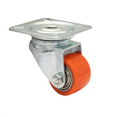 WAGNER 04693501 Ruedas giratorias (35 mm de diámetro, 60 mm de altura, rodamientos, superficie suave, acero y hierro fundido, placa atornillable de 60 x 60 mm, capacidad de carga de 100 kg) WAGNER 04693501 Ruedas giratorias (35 mm de diámetro, 60 mm de altura, rodamientos, superficie suave, acero y hierro fundido, placa atornillable de 60 x 60 mm, capacidad de carga de 100 kg)