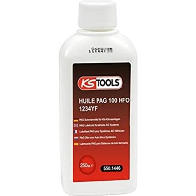 KS Tools Aceites para aire acondicionado PAG 100 HFO 1234YF, 250 ml Sistema de aire acondicionado KS Tools Aceites para aire acondicionado PAG 100 HFO 1234YF, 250 ml Sistema de aire acondicionado