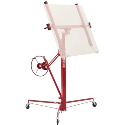 VEVOR Elevador de Placas de Yeso, con Brazo Telescópico Ajustable de 1245–2921 mm, Carga de 68 kg, Altura de 3353 mm, para Montaje en Techo y Pared, de Acero Q235B, 1530 x 1530 x 1450 mm, Rojo VEVOR Elevador de Placas de Yeso, con Brazo Telescópico Ajustable de 1245–2921 mm, Carga de 68 kg, Altura de 3353 mm, para Montaje en Techo y Pared, de Acero Q235B, 1530 x 1530 x 1450 mm, Rojo