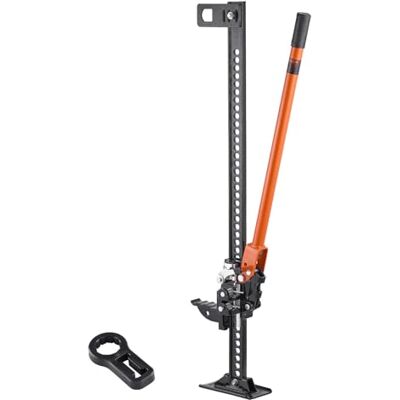 VEVOR Gato Agrícola 107,5 cm con Elevación Alta y Trinquete Carga Máxima de 3,18 T para Uso Todoterreno de Alta Resistencia con Rango de Elevación de 130,1 a 929,6 mm para Tractor, Camión, SUV VEVOR Gato Agrícola 107,5 cm con Elevación Alta y Trinquete Carga Máxima de 3,18 T para Uso Todoterreno de Alta Resistencia con Rango de Elevación de 130,1 a 929,6 mm para Tractor, Camión, SUV