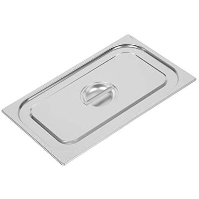 VOGUE Tapa de acero inoxidable de alta resistencia 1/1 Gastronorm, 325 mm de ancho, 530 mm de longitud VOGUE Tapa de acero inoxidable de alta resistencia 1/1 Gastronorm, 325 mm de ancho, 530 mm de longitud