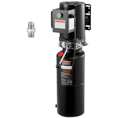 VEVOR Bomba Hidráulica de Simple Efecto, Caudal de Aceite de 6,3 L/min, Presión Máxima de Descarga 22 MPa, para Camiones, Talleres Mecánicos y Elevadores de Vehículos, Negro, 710 x 250 x 260 mm VEVOR Bomba Hidráulica de Simple Efecto, Caudal de Aceite de 6,3 L/min, Presión Máxima de Descarga 22 MPa, para Camiones, Talleres Mecánicos y Elevadores de Vehículos, Negro, 710 x 250 x 260 mm