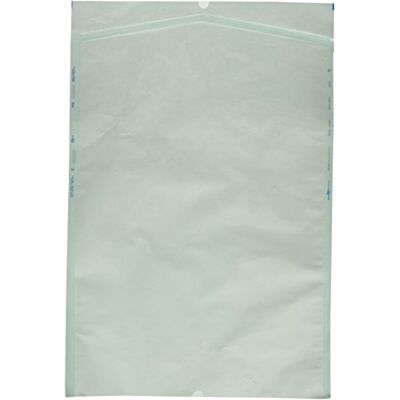 GIMA Eline-Bolsas Autoadhesivas para Esterilización por Vapor o ETO, en Papel y Film Médico, Tira Adhesiva Doble Cara y pliegue de cierre, Dimensiones Externas/Internas mm: 90x165/68x150, 2400 uds (12x200) GIMA Eline-Bolsas Autoadhesivas para Esterilización por Vapor o ETO, en Papel y Film Médico, Tira Adhesiva Doble Cara y pliegue de cierre, Dimensiones Externas/Internas mm: 90x165/68x150, 2400 uds (12x200)