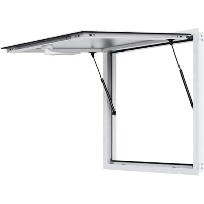VEVOR Ventana de Concesión de 943 x 943 x 80 mm de Servicio de Camión de Alimentos de Aleación de Aluminio con Puerta de Toldo y Gancho de Arrastre, Soporte Hasta 85 Grados, Vidrio no Incluido VEVOR Ventana de Concesión de 943 x 943 x 80 mm de Servicio de Camión de Alimentos de Aleación de Aluminio con Puerta de Toldo y Gancho de Arrastre, Soporte Hasta 85 Grados, Vidrio no Incluido