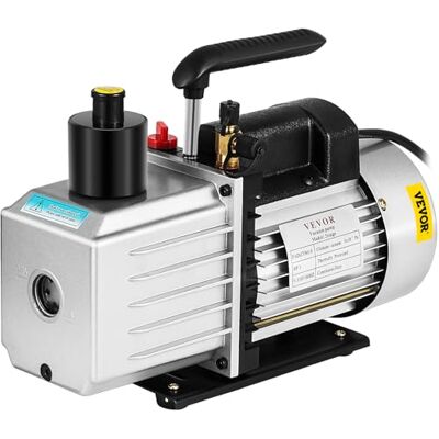 VEVOR Bomba de Vacío 8 CFM 3/4 HP Bomba de Vacío de Aire Acondicionado de Doble Etapa 220 V 0,3 PA Herramienta de Refrigerante HVAC de Vacío Definitiva para Aire Acondicionado Doméstico, Automóviles VEVOR Bomba de Vacío 8 CFM 3/4 HP Bomba de Vacío de Aire Acondicionado de Doble Etapa 220 V 0,3 PA Herramienta de Refrigerante HVAC de Vacío Definitiva para Aire Acondicionado Doméstico, Automóviles