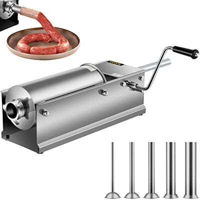VEVOR Máquina de salchicha Llenado de salchicha horizontal de salchicha de relleno de salchicha para uso doméstico y comercial de acero inoxidable (5L) VEVOR Máquina de salchicha Llenado de salchicha horizontal de salchicha de relleno de salchicha para uso doméstico y comercial de acero inoxidable (5L)