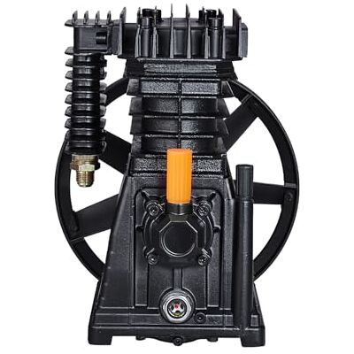 VEVOR Cabezal de Bomba de Compresor de Aire, 3 HP, 5,8 CFM a 90 PSI, Lubricado con Aceite de Cilindro Doble de Aluminio de Una Etapa con Presión Máxima de 116 PSI, 164 L/min, 300 x 265 x 335 mm VEVOR Cabezal de Bomba de Compresor de Aire, 3 HP, 5,8 CFM a 90 PSI, Lubricado con Aceite de Cilindro Doble de Aluminio de Una Etapa con Presión Máxima de 116 PSI, 164 L/min, 300 x 265 x 335 mm