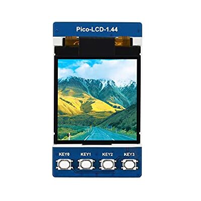Waveshare 1.44inch LCD Display Module for Raspberry Pi Pico 65K RGB Colors 128×128 Pixels Embedded ST7735S Driver Using SPI Bus Comes with Raspberry Pi Pico C/C++ and MicroPython Demo Waveshare 1.44inch LCD Display Module for Raspberry Pi Pico 65K RGB Colors 128×128 Pixels Embedded ST7735S Driver Using SPI Bus Comes with Raspberry Pi Pico C/C++ and MicroPython Demo