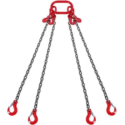 VEVOR Eslinga de Cadena de Elevación 4 Cadenas con Ganchos y Ajustadores 10mm x 300cm Carga de 8344 kg G80 para Carretilla Elevadora, Polipasto Motorizado, Muelle, Sitio de Construcción, Fábrica VEVOR Eslinga de Cadena de Elevación 4 Cadenas con Ganchos y Ajustadores 10mm x 300cm Carga de 8344 kg G80 para Carretilla Elevadora, Polipasto Motorizado, Muelle, Sitio de Construcción, Fábrica