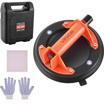 VEVOR Ventosa de Vacío, Elevador de Vidrio por Vacío 203 mm con Mango de ABS, Capacidad de Elevación 180 kg, con Estuche de Transporte, para Azulejos Grandes, Granito, Paneles de Yeso, Ventanas VEVOR Ventosa de Vacío, Elevador de Vidrio por Vacío 203 mm con Mango de ABS, Capacidad de Elevación 180 kg, con Estuche de Transporte, para Azulejos Grandes, Granito, Paneles de Yeso, Ventanas