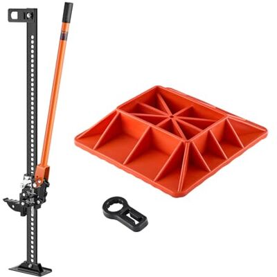 VEVOR Gato Agrícola con Base 122 cm con Elevación Alta y Trinquete Carga Máxima de 3,18 T para Uso Todoterreno de Alta Resistencia con Rango de Elevación de 130,1-1079,5 mm para Tractor, Camión, SUV VEVOR Gato Agrícola con Base 122 cm con Elevación Alta y Trinquete Carga Máxima de 3,18 T para Uso Todoterreno de Alta Resistencia con Rango de Elevación de 130,1-1079,5 mm para Tractor, Camión, SUV