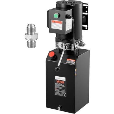 VEVOR Bomba hidráulica, de simple efecto, caudal de aceite de 6,3 L/min, presión máxima de descarga de 22 MPa para camiones, talleres mecánicos y elevadores de vehículos, negro, 660 x 270 x 270 mm VEVOR Bomba hidráulica, de simple efecto, caudal de aceite de 6,3 L/min, presión máxima de descarga de 22 MPa para camiones, talleres mecánicos y elevadores de vehículos, negro, 660 x 270 x 270 mm