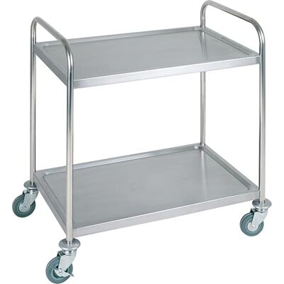 APS Servier – /Transporte máquina Aprox. 91 x 59 cm, Altura 93 cm de Acero Inoxidable Mate, 2 estantes a Dimensiones: Aprox. 83 x 51 cm Dimensiones Entre Borden Color 56 cm APS Servier – /Transporte máquina Aprox. 91 x 59 cm, Altura 93 cm de Acero Inoxidable Mate, 2 estantes a Dimensiones: Aprox. 83 x 51 cm Dimensiones Entre Borden Color 56 cm