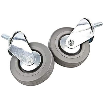 VOGUE Ruedas para carro de acero inoxidable (1,12 kg, 2 unidades) VOGUE Ruedas para carro de acero inoxidable (1,12 kg, 2 unidades)