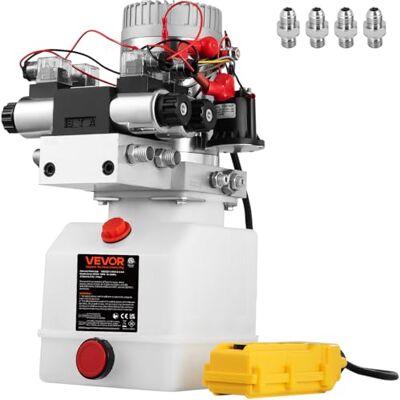 VEVOR Doble Solenoide Bomba Hidráulica DC 4.5L Doble Efecto Solenoide Unidad de Control Hidráulica 4.5L ZZ004234 Escape Reparación Plástico VEVOR Doble Solenoide Bomba Hidráulica DC 4.5L Doble Efecto Solenoide Unidad de Control Hidráulica 4.5L ZZ004234 Escape Reparación Plástico