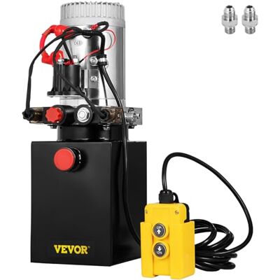 VEVOR Bomba Hidráulica Remolque Tanque 12V con Doble Efecto 4L, para Remolque de Coches, Depósito de Metal, Bomba Hidráulica con Efecto Doble para Remolque Volquete VEVOR Bomba Hidráulica Remolque Tanque 12V con Doble Efecto 4L, para Remolque de Coches, Depósito de Metal, Bomba Hidráulica con Efecto Doble para Remolque Volquete