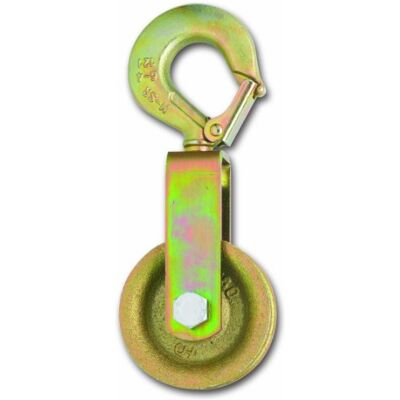 Chapuis Polea de gancho reforzada Acero galvanizado 250 kg Rueda diámetro 80 mm Para cuerda de 15/17 mm de diámetro Chapuis Polea de gancho reforzada Acero galvanizado 250 kg Rueda diámetro 80 mm Para cuerda de 15/17 mm de diámetro