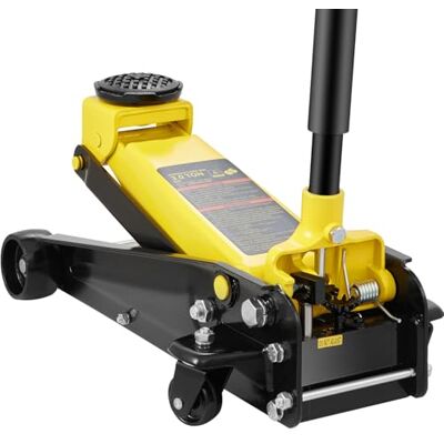 VEVOR Gato de Piso, Gato de Piso de Perfil bajo de 3 Toneladas de Carreras de Acero Resistente con Bomba de Elevación Rápida de un Solo Pistón, Rango de Elevación de 130-500 mm, 656 x 325 x 170 mm VEVOR Gato de Piso, Gato de Piso de Perfil bajo de 3 Toneladas de Carreras de Acero Resistente con Bomba de Elevación Rápida de un Solo Pistón, Rango de Elevación de 130-500 mm, 656 x 325 x 170 mm
