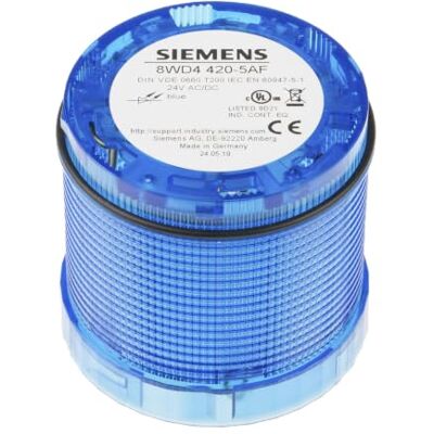 Siemens Columna señalización elemento luz permanente led 24v ac/dc azul Siemens Columna señalización elemento luz permanente led 24v ac/dc azul