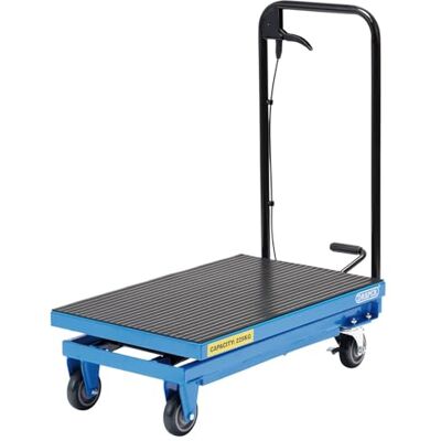 Draper Mesa de elevación hidráulica, certificada a 225 kg Rango de elevación 225-720 mm Draper Mesa de elevación hidráulica, certificada a 225 kg Rango de elevación 225-720 mm