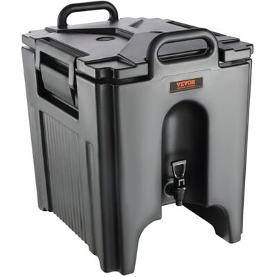 VEVOR Dispensador de Bebidas Aislado Dispensador de Agua Fría y Caliente No Eléctrico 37,6 L Almacenamiento de Alimentos de Acero Inoxidable Contenedor Aislado con Grifo Portátil para Camping Catering VEVOR Dispensador de Bebidas Aislado Dispensador de Agua Fría y Caliente No Eléctrico 37,6 L Almacenamiento de Alimentos de Acero Inoxidable Contenedor Aislado con Grifo Portátil para Camping Catering