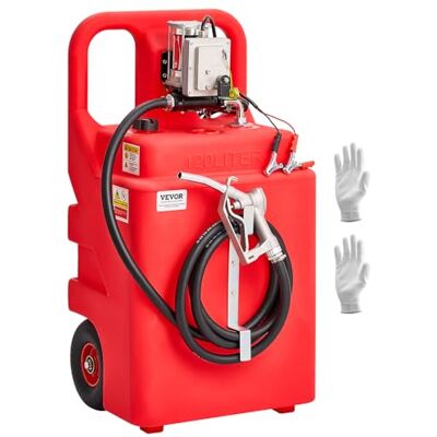 VEVOR Tanque de Combustible Portátil 540 x 465 x 1070 mm con Bomba de Transferencia de Combustible Eléctrica 15 GPM, Manguera, Boquilla Manual, Contenedor de Combustible para Diésel y Gasolina VEVOR Tanque de Combustible Portátil 540 x 465 x 1070 mm con Bomba de Transferencia de Combustible Eléctrica 15 GPM, Manguera, Boquilla Manual, Contenedor de Combustible para Diésel y Gasolina