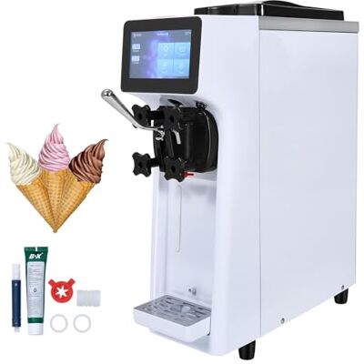 VEVOR Máquina de Helados Comercial 10 L/h 900 W Sabor Único Máquina de Helados Italiana Tolva de Acero Inoxidable 4 L Preenfriamiento Automático de Pantalla Táctil para Restaurante Bar Mercado Tienda VEVOR Máquina de Helados Comercial 10 L/h 900 W Sabor Único Máquina de Helados Italiana Tolva de Acero Inoxidable 4 L Preenfriamiento Automático de Pantalla Táctil para Restaurante Bar Mercado Tienda