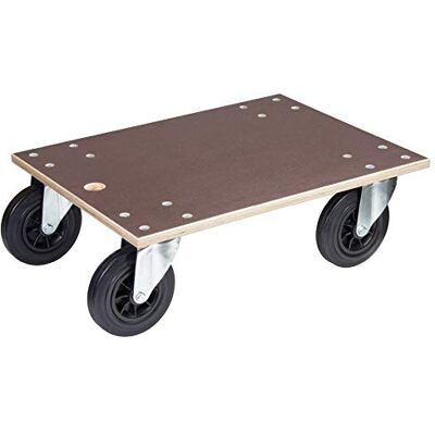 WAGNER Design Yourself Plataforma de Carga MM 1148-78 x 59 cm para Equipos y Contenedores Muy Cargados, 750 kg de Carga Máxima, Agujero de Agarre, Antideslizante Certificado FSC Marrón WAGNER Design Yourself Plataforma de Carga MM 1148-78 x 59 cm para Equipos y Contenedores Muy Cargados, 750 kg de Carga Máxima, Agujero de Agarre, Antideslizante Certificado FSC Marrón