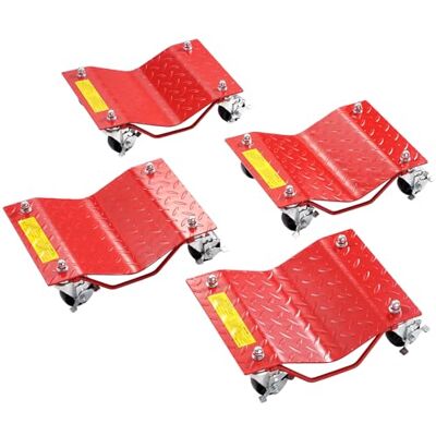 VEVOR Plataforma Rodante para Ruedas 4 Piezas Carretilla con Ruedas Capacidad Total de 3,6 T Carro Resistente de Acero para Mover Automóviles, Camiones, Remolques, Motocicletas, Barcos, Rojo VEVOR Plataforma Rodante para Ruedas 4 Piezas Carretilla con Ruedas Capacidad Total de 3,6 T Carro Resistente de Acero para Mover Automóviles, Camiones, Remolques, Motocicletas, Barcos, Rojo