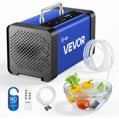 VEVOR Generador de Ozono 45000 mg/h con 12 Tubos de Cuarzo, Control Remoto, Doble Modo, Máquina de Ozono con Doble Manguera, Difusores de Corindón, Cobertura hasta 350 m², para Cocina Oficina Hogar VEVOR Generador de Ozono 45000 mg/h con 12 Tubos de Cuarzo, Control Remoto, Doble Modo, Máquina de Ozono con Doble Manguera, Difusores de Corindón, Cobertura hasta 350 m², para Cocina Oficina Hogar