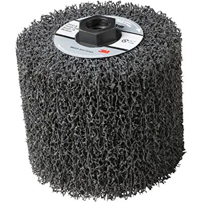 3M Scotch-Brite (TM) Match and Finish Cepillo de solapa, óxido de aluminio, 4-1/2 pulgadas de diámetro x 4 pulgadas de ancho, rosca de 5/8"-11, grano extra grueso (paquete de 1) 3M Scotch-Brite (TM) Match and Finish Cepillo de solapa, óxido de aluminio, 4-1/2 pulgadas de diámetro x 4 pulgadas de ancho, rosca de 5/8"-11, grano extra grueso (paquete de 1)
