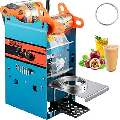 VEVOR Máquina Selladora de Vasos Manual 90/95 mm 300-500 tazas/h Máquina Selladora de Tazas de Té 27x27x65 cm Azul Máquina de Sellado de Tazas de PP, PE y PET para Café, Té con Leche, Leche de Soja VEVOR Máquina Selladora de Vasos Manual 90/95 mm 300-500 tazas/h Máquina Selladora de Tazas de Té 27x27x65 cm Azul Máquina de Sellado de Tazas de PP, PE y PET para Café, Té con Leche, Leche de Soja