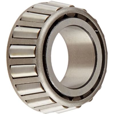 Timken Rodamiento de rodillo cónico, cono único, tolerancia estándar, recto, acero, pulgada, 1.4365" ID, 1.0100" de ancho Timken Rodamiento de rodillo cónico, cono único, tolerancia estándar, recto, acero, pulgada, 1.4365" ID, 1.0100" de ancho