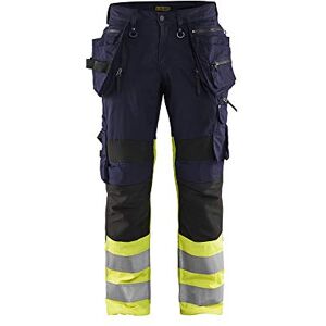 BLÅKLÄDER Blaklader 13308933D120 Pantalón elástico de alta claridad, color azul marino y amarillo, talla D120 BLÅKLÄDER Blaklader 13308933D120 Pantalón elástico de alta claridad, color azul marino y amarillo, talla D120