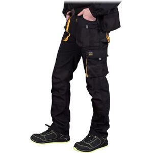 REIS FORECO-T BY54 Pantalón de Trabajo para Hombre, Protector, Anticorte, Cargo, 80% Poliéster 20% Algodón, Negro-Amarillo, Talla 54 REIS FORECO-T BY54 Pantalón de Trabajo para Hombre, Protector, Anticorte, Cargo, 80% Poliéster 20% Algodón, Negro-Amarillo, Talla 54